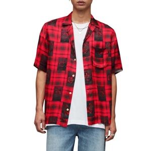 ALLSAINTS: Fritillaria SS Button Up Shirt (NWT) Size Large Mens